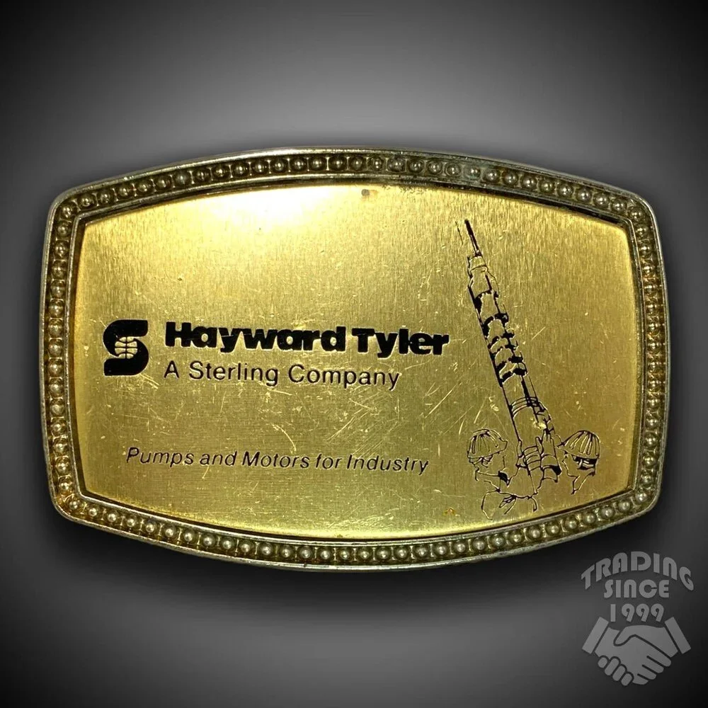 Vintage‎ Belt Buckle Hayward Tyler Pumps And Motors By Alumaline 4108 BB-317